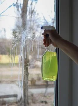 Window cleaning. Stock Photos