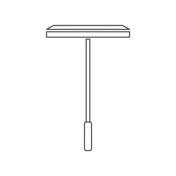 Window Cleaning Squeegee Icon Vector 스톡 일러스트