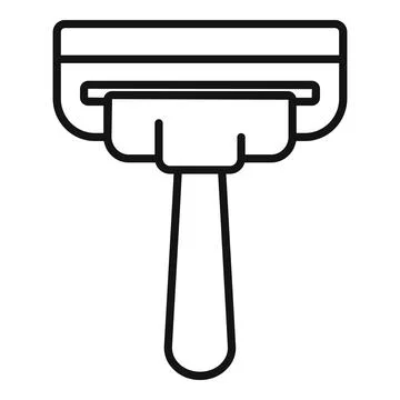 Window cleaning tool squeegee cleaning equipment icon Ilustración de archivo
