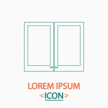 Window computer symbol Stock Illustration