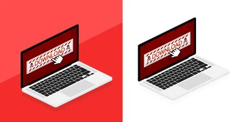 Window computer virus. Beware of downloading viruses. Emergency notification イラスト素材