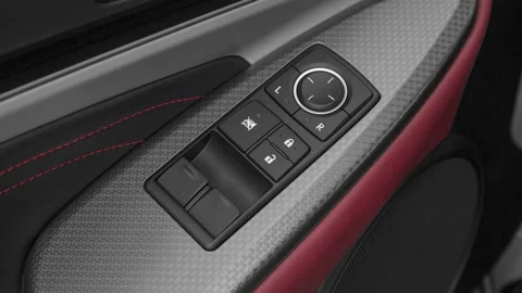 Window control buttons close up 2016 Lexus RC RC 200t F Sport Stock-Footage 159867209