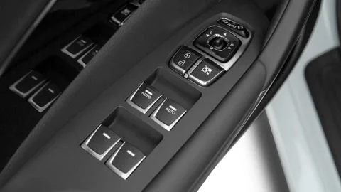 Window control buttons close up 2016 Hyundai Azera Limited Stock Footage 159869861