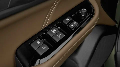 Window control buttons close up 2017 Subaru Outback 2.5i Touring Stock Footage 159882933