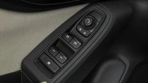 Window control buttons close up 2018 Subaru Impreza 2.0i Stock Footage 159962714