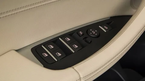 Window control buttons close up 2018 BMW X3 xDrive30i Stock-Footage 159994646