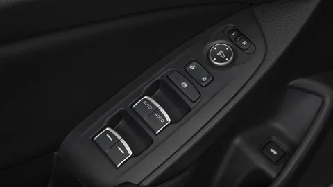 Window control buttons close up 2018 Honda Accord Hybrid EX-L Stock Footage 160013778