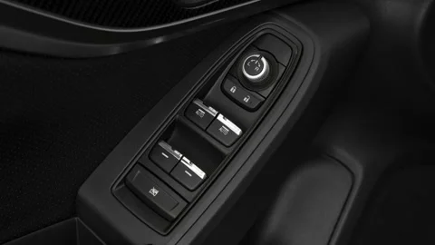 Window control buttons close up 2019 Subaru Crosstrek 2.0i Limited Stock Footage 160008483