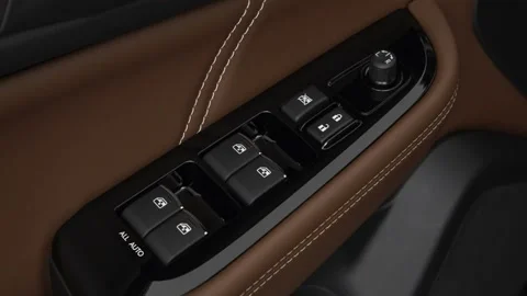 Window control buttons close up 2019 Subaru Outback 3.6R Touring Stock Footage 160012828