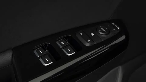 Window control buttons close up 2019 Kia Sportage EX Stock Footage 160016603