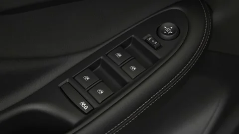Window control buttons close up 2019 Buick Envision Premium II Stock Footage 160017728