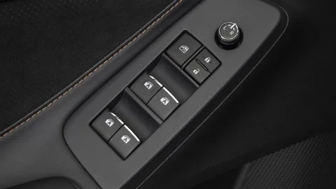 Window control buttons close up 2019 Toyota Avalon Touring Stock Footage 160018419