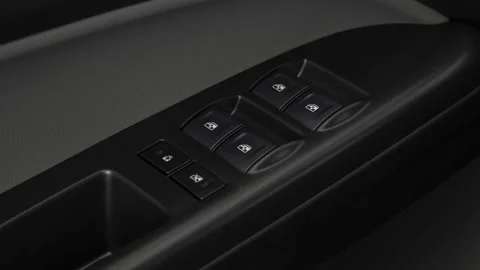 Window control buttons close up 2019 Chevrolet Colorado WT Stock Footage 160023543