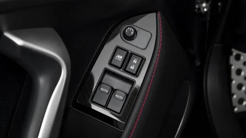Window control buttons close up 2019 Subaru BRZ Limited Stock Footage 160027838