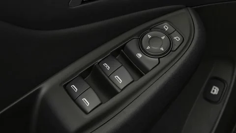 Window control buttons close up 2019 Chevrolet Volt LT Stock Footage 160034937