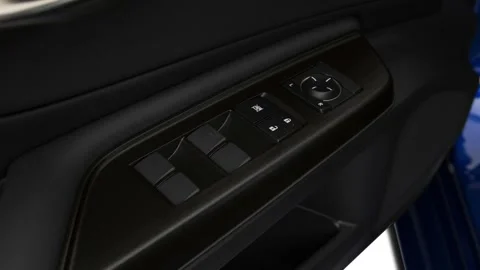 Window control buttons close up 2019 Lexus ES ES 350 F Sport Stock Footage 160051019