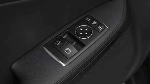 Window control buttons close up 2019 Mercedes-Benz SLC-class SLC300 Stock Footage 160055424