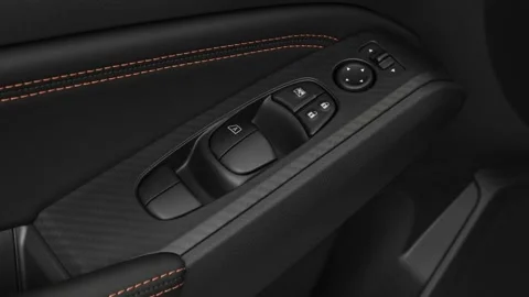 Window control buttons close up 2019 Nissan Altima 2.5 SR Stock Footage 160071996