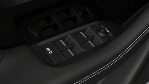 Window control buttons close up 2019 Jaguar I-Pace EV400 HSE Stock Footage 160074713
