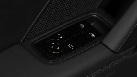 Window control buttons close up 2020 Porsche 911 Carrera S Stock Footage 160092998