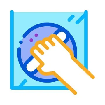 Window control handle icon vector outline illustration Ilustración de archivo