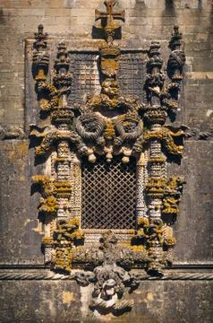 Window in Convent Of Christ - Tomar Stock Photos