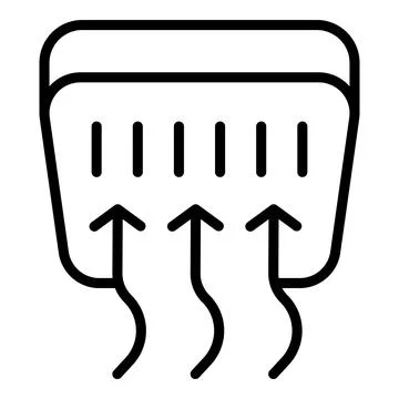 Window coolant icon outline vector. Engine water Stock Illustration
