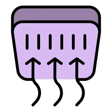 Window coolant icon vector flat Stock Illustration