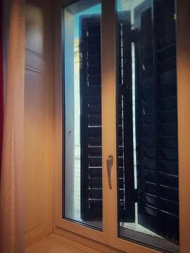 Window in Cozy Room Interior 库存照片