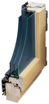 Window cross section cutout Stock Photos