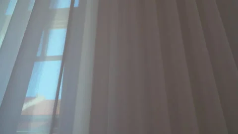 Window with curtain Stock Footage 144964752