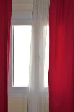 Window curtains Stock Photos