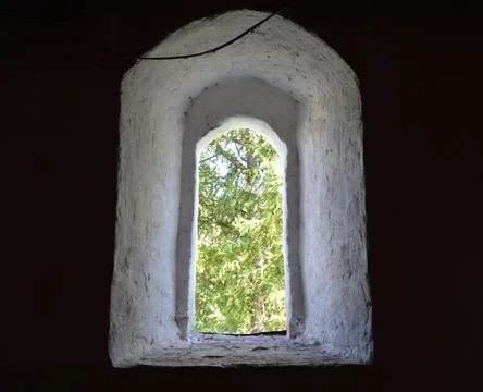 A window from the dark Stock Photos