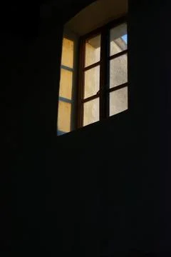 Window in the darkness Foto stock