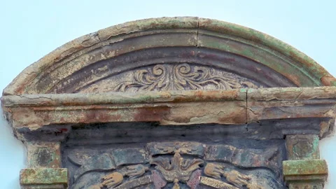 Window decorations at Krusedol Monastery in Krusedol. Video stock 167861552