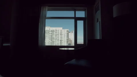 Window to the Denver City Skyline Stock Footage 281380977