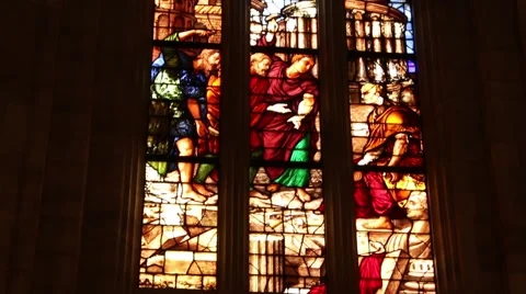 Window of the dome in milan Stock-Footage 40613433