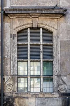 Window with drainpipe. Stock Photos