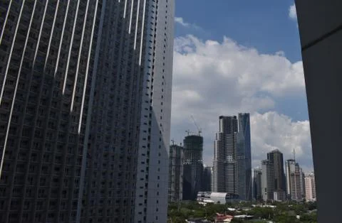 From the window during the lockdown in Manila Philippines 2020 写真素材