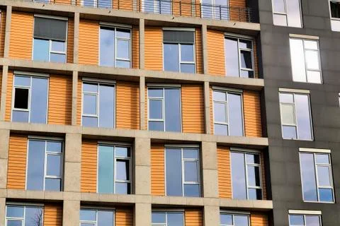 Window facade of an office building Stock Photos