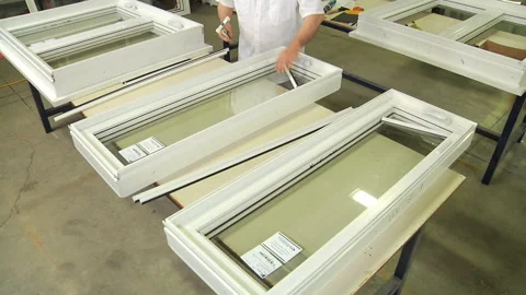 Window factory Stock Footage 133614764