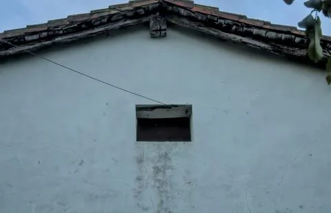 Window in farmhouse Stock Photos