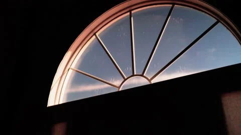 Window with fast moving clouds out the window Stock Footage 223466482