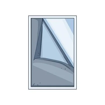 Window film application process illustration for privacy and security イラスト素材