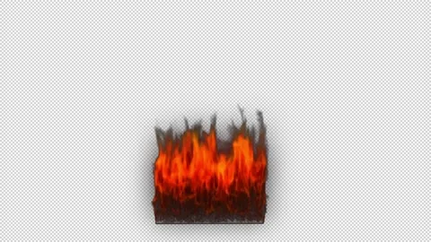 Window Fire Flames HD Stock Footage 161528354