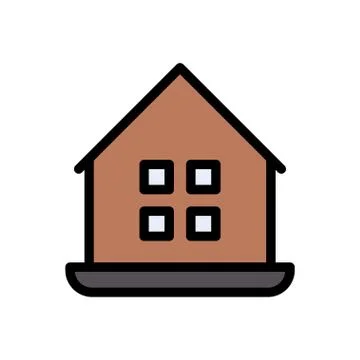 Window flat color icon Stockillustratie