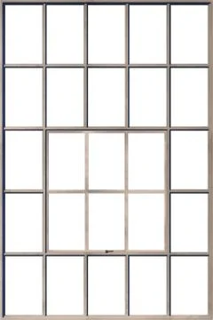 Window frame. 3D render Stock Illustration