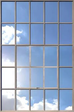 Window frame. 3D render Stock Illustration