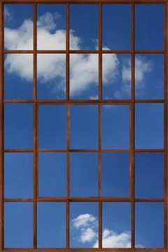 Window frame. 3D render Stock Illustration