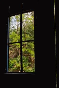 Window frame and nature Free Stock Photos